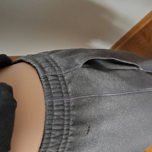 Nike Sweat Pants, Yellow And Heather Gray - Picture 8 of 11